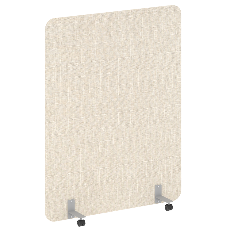 R-line soft Перегородка на металлических опорах, на роликах AP.R-136-180 Romeo 02/Металл Серый 1360*