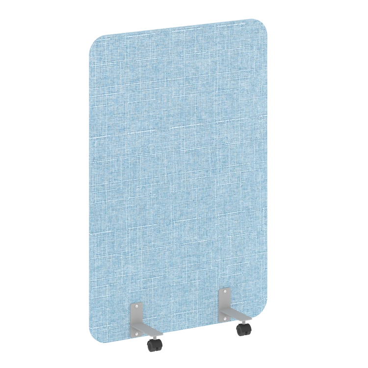 R-line soft Перегородка на металлических опорах, на роликах AP.R-100-150 Romeo 09/Металл Серый 1000*