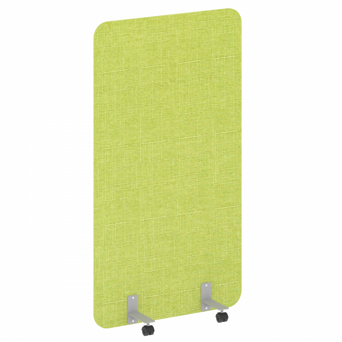 Р-лайн софт Перегородка на металлических опорах, на роликах AP.R-100-180 Romeo 07/Металл Серый 1000*