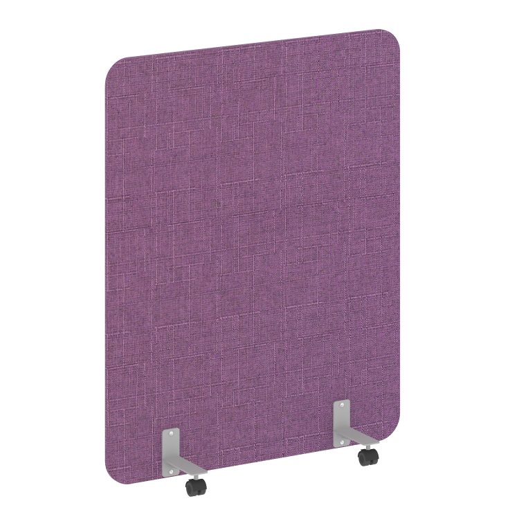 R-line soft Перегородка на металлических опорах, на роликах AP.R-120-150 Romeo 06/Металл Серый 1200*