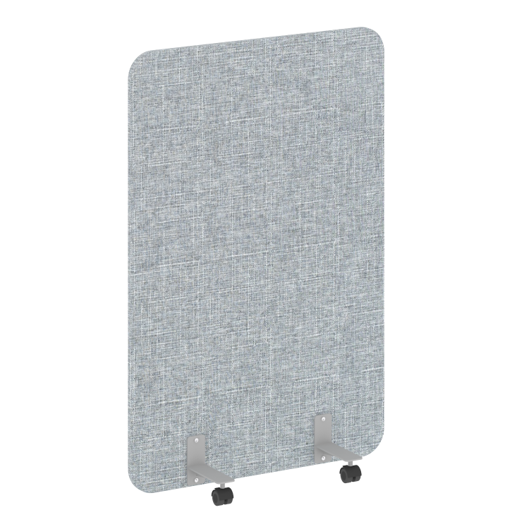 R-line soft Перегородка на металлических опорах, на роликах AP.R-100-150 Romeo 13/Металл Серый 1000*