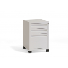 Riva Metal Тумба мобильная металлическая (центральный замок) RM.TM-21 Металл Белый 440*494*658