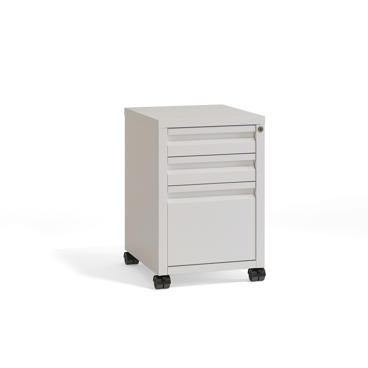 Riva Metal Тумба мобильная металлическая (центральный замок) RM.TM-21 Металл Белый 440*494*658