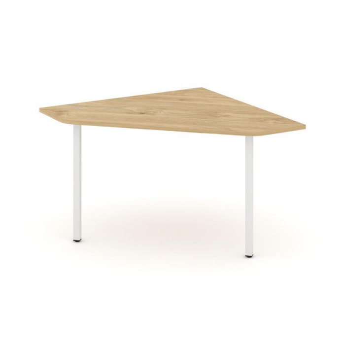 Стайл Проджект Угловой элемент перег. стола SN-4.UPRG-031 Тиквуд Светлый/Металл Белый 1180*1180*750