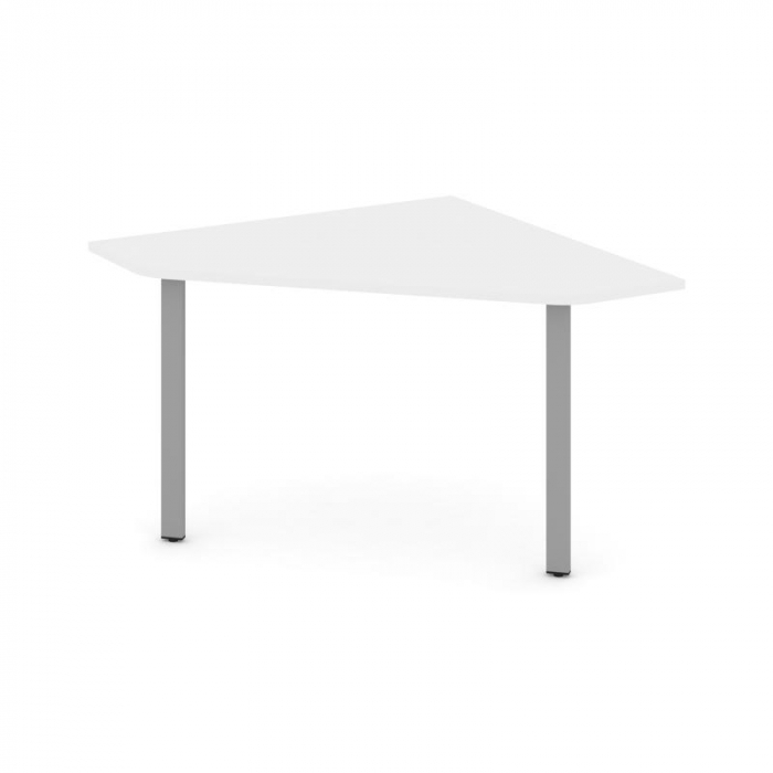 Стайл Проджект Угловой элемент перег. стола SN-6.UPRG-031 Белый/Металл Серый 1180*1180*750