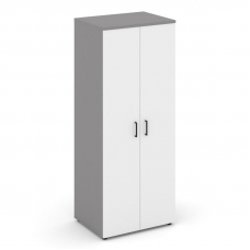 Стайл Проджект Гардероб широкий глубокий SN.GB.E-004 Серый Пепел/Серый Пепел/Белый/Черный Ручки 796*