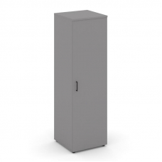 Стайл Проджект Гардероб узкий глубокий SN.GB-002 Серый Пепел/Черный Ручки 600*600*1982