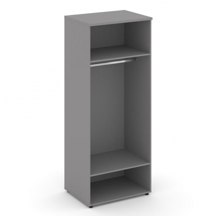 Стайл Проджект Гардероб широкий глубокий SN.GB.E-004 Серый Пепел/Серый Пепел/Белый/Черный Ручки 796*