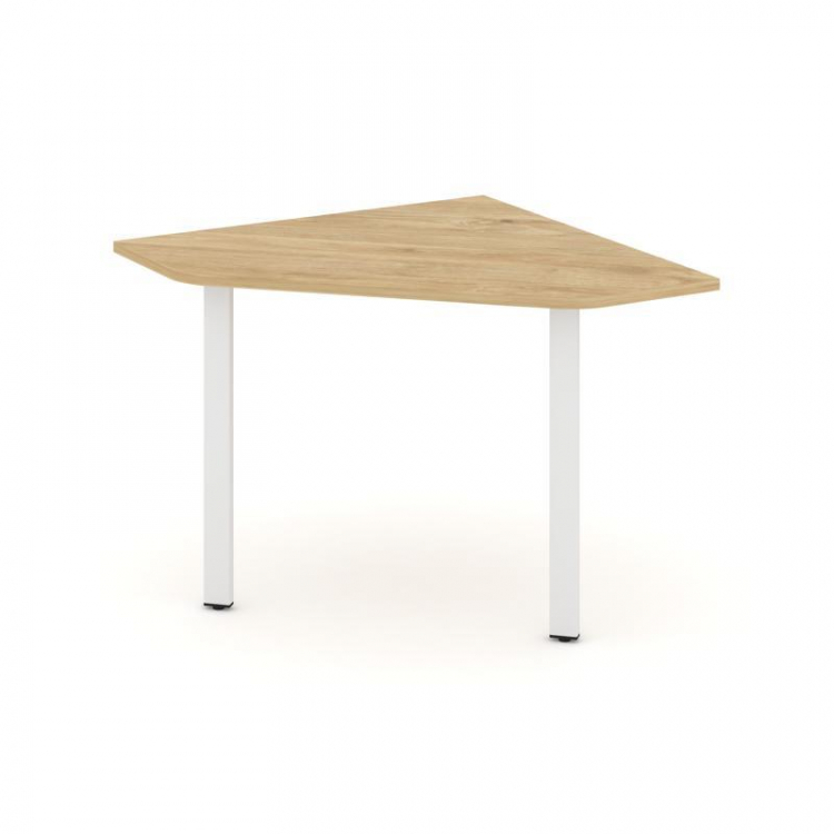 Style Project Угловой элемент перег. стола SN-6.UPRG-001 Тиквуд Светлый/Металл Белый 1180*1180*750