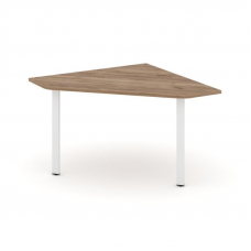 Style Project Угловой элемент перег. стола SN-6.UPRG-031 Дуб Табак/Металл Белый 1180*1180*750