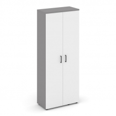 Стайл Проджект Гардероб широкий неглубокий SN.GB-003 Серый Пепел/Белый/Черный Ручки 796*400*1982