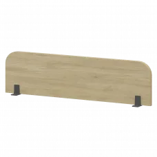 Экран радиусный для стола НТМЭ-120 Баттл Рок/Антрацит 1200x25x350 Аргентум-МП