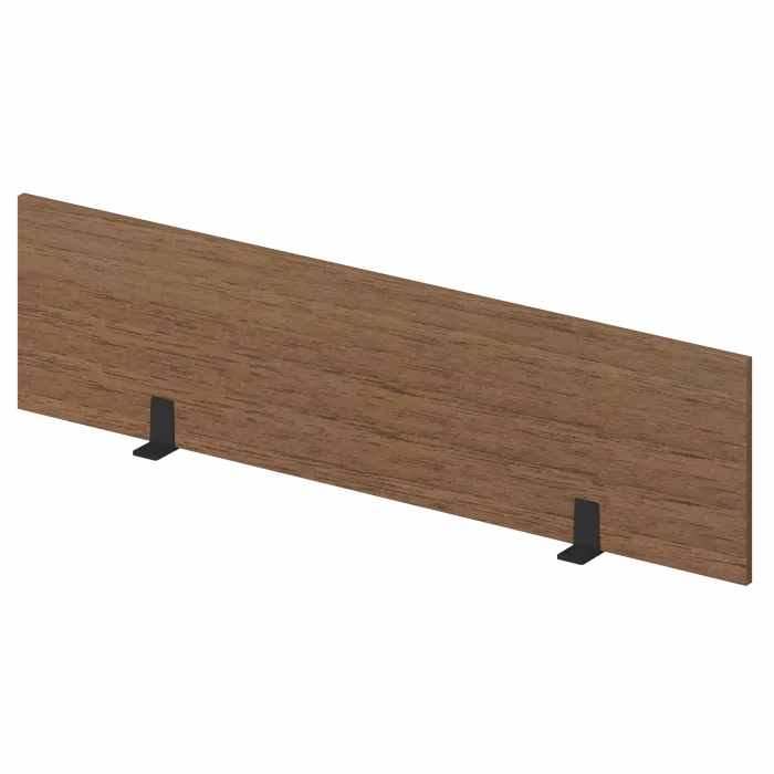 Экран для одиночного стола СМЭ18-14 Орех/Антрацит 1400x18x350 Арго-М