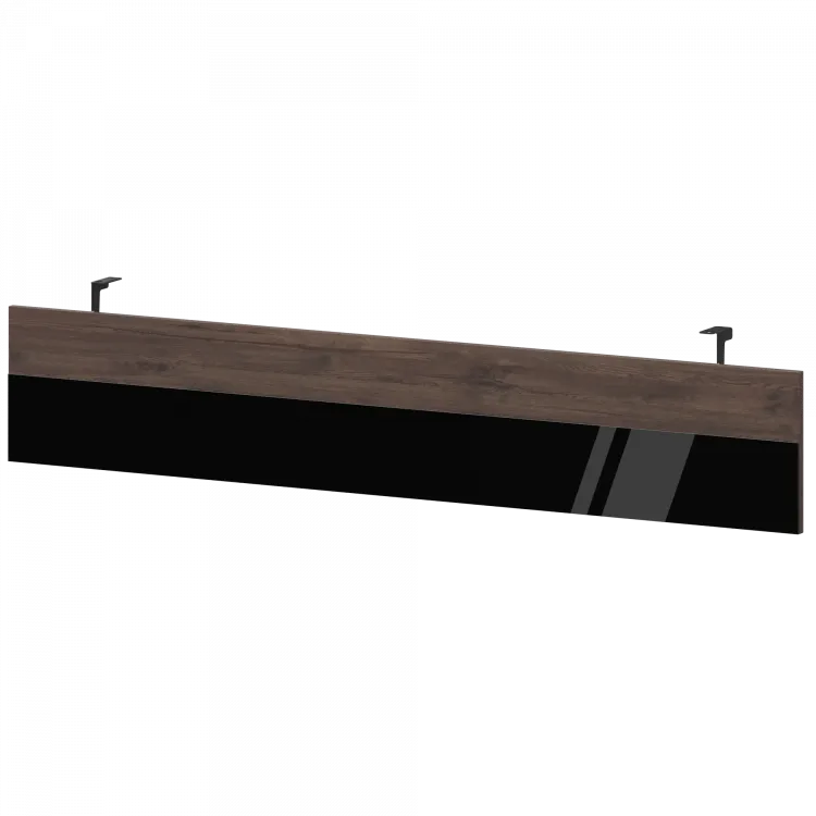 Модести-панель КТП-20.18 Дуб апрель/Черный 1770x18x350 Акцент