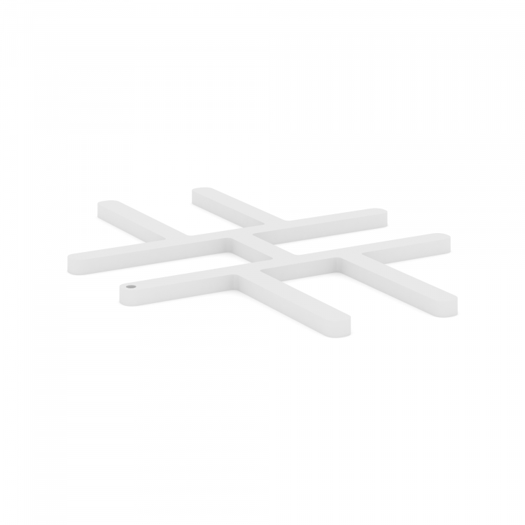 Concept Соединитель Х-образный - 1шт CN.S-XO-TI Металл Белый 102*75*2