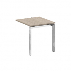 Onix Direct Lux Брифинг-приставка П-обр. м/к M-O.MP-BR-7 Дуб Аттик/Нержавеющая Сталь/Хром 780*720*75