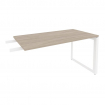 Onix Direct Брифинг-приставка на О-образном м/к O.MO-BR-13 Дуб Аттик/Металл Белый 1380*720*750