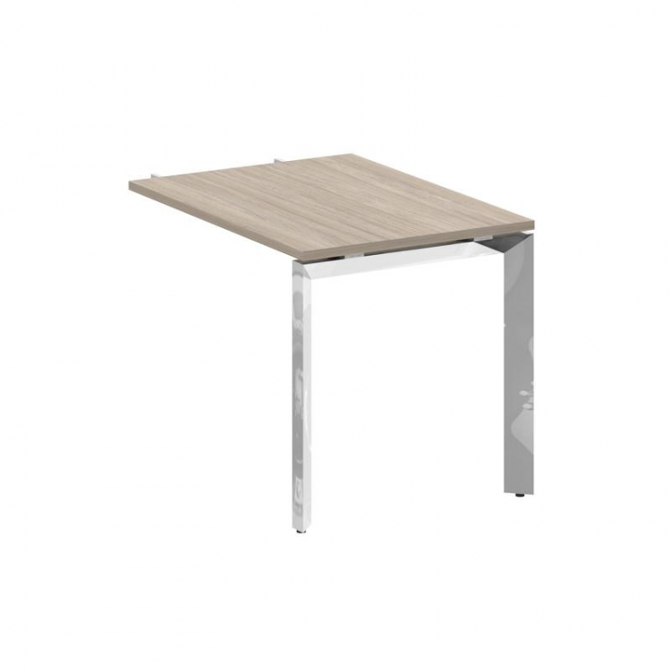 Onix Direct Lux Брифинг-приставка П-обр. м/к M-O.MP-BR-9 Дуб Аттик/Нержавеющая Сталь/Хром 980*720*75