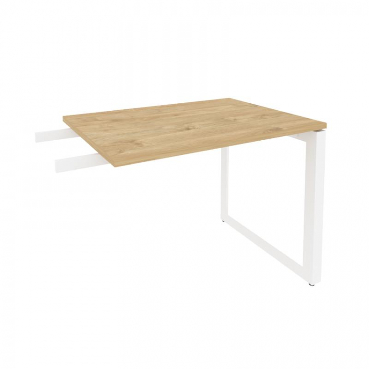 Onix Direct Брифинг-приставка на О-образном м/к O.MO-BR-9 Тиквуд Светлый/Металл Белый 980*720*750