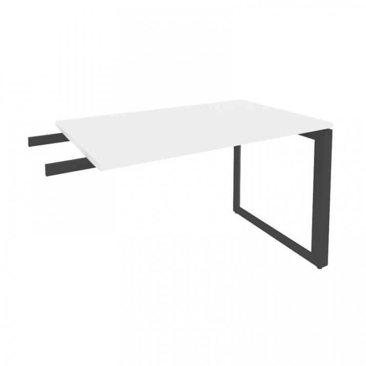 Onix Direct Брифинг-приставка на О-образном м/к O.MO-BR-11 Белый Бриллиант/Металл Антрацит 1180*720*