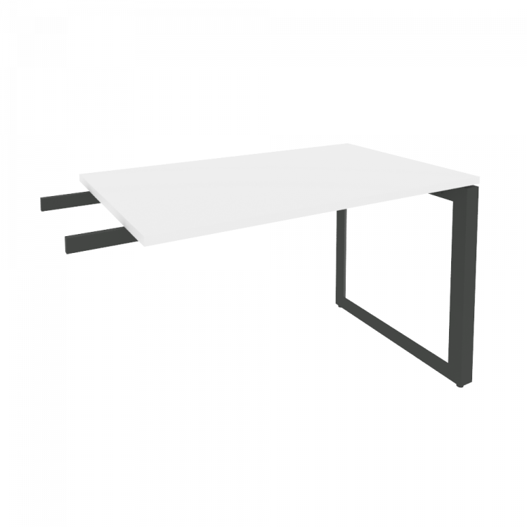 Onix Direct Брифинг-приставка на О-образном м/к O.MO-BR-11 Белый Бриллиант/Металл Антрацит 1180*720*