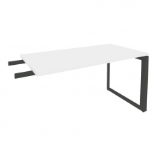 Onix Direct Брифинг-приставка на О-образном м/к O.MO-BR-13 Белый Бриллиант/Металл Антрацит 1380*720*