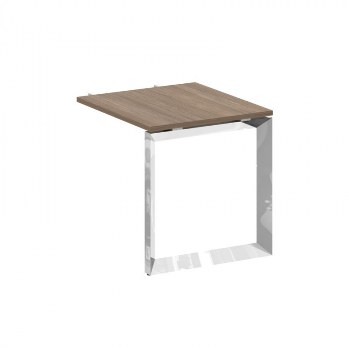 Onix Direct Lux Брифинг-приставка О-обр. м/к M-O.MO-BR-7 Дуб Аризона/Нержавеющая Сталь/Хром 780*720*