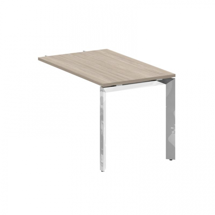 Onix Direct Lux Брифинг-приставка П-обр. м/к M-O.MP-BR-11 Дуб Аттик/Нержавеющая Сталь/Хром 1180*720*