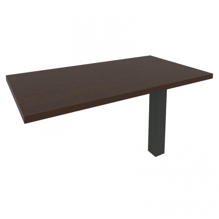 First Брифинг-приставка KB-5 Венге Цаво/Металл Антрацит 1300*700*765