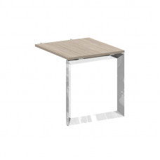 Onix Direct Lux Брифинг-приставка О-обр. м/к M-O.MO-BR-7 Дуб Аттик/Нержавеющая Сталь/Хром 780*720*75