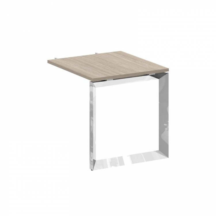 Onix Direct Lux Брифинг-приставка О-обр. м/к M-O.MO-BR-7 Дуб Аттик/Нержавеющая Сталь/Хром 780*720*75