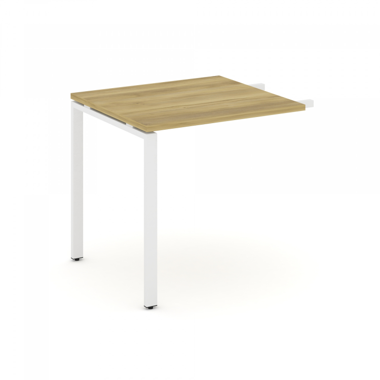 Concept Брифинг-приставка CN.BR-000 Дуб Винченцо/Металл Белый 780*720*750