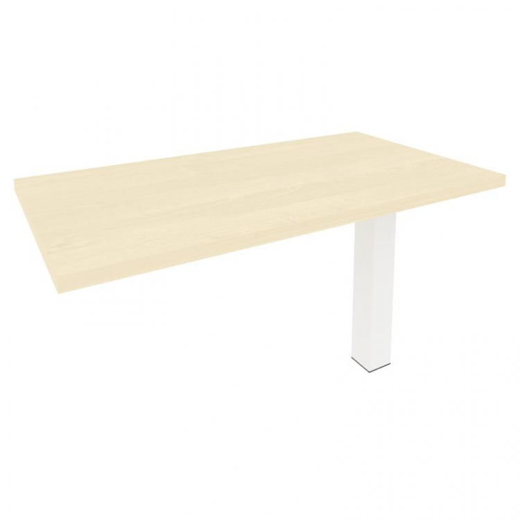 First Брифинг-приставка KB-5 Клен/Металл Белый 1300*700*765