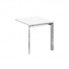 Onix Direct Lux Брифинг-приставка П-обр. м/к M-O.MP-BR-7 Белый Бриллиант/Нержавеющая Сталь/Хром 780*