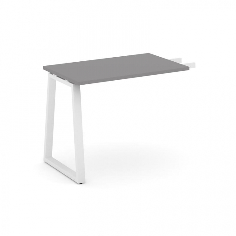 Стайл Проджект Брифинг приставка SN-6T1.BR-002 Серый Пепел/Металл Белый 780*600*750