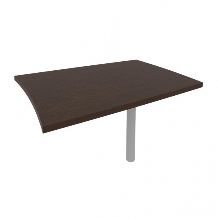 First Брифинг-приставка KB-1 Венге Цаво/Металл Серый 1204*904*765