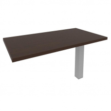 First Брифинг-приставка KB-5 Венге Цаво/Металл Серый 1300*700*765