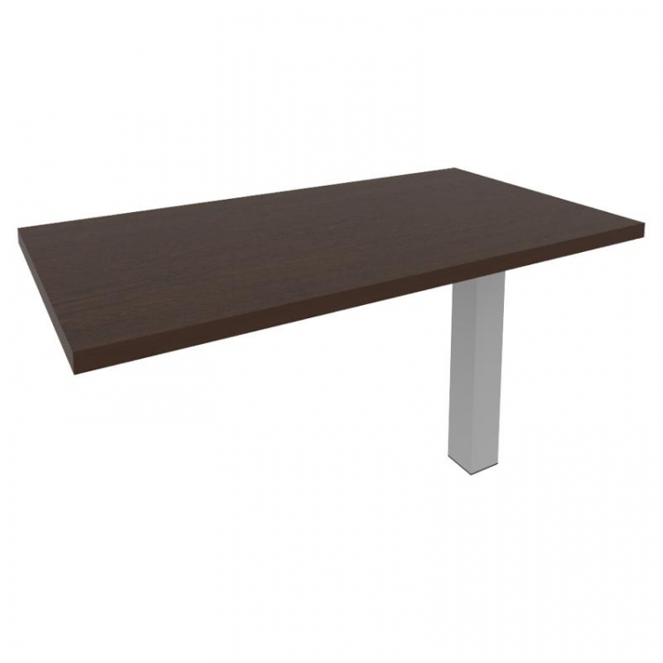 First Брифинг-приставка KB-5 Венге Цаво/Металл Серый 1300*700*765