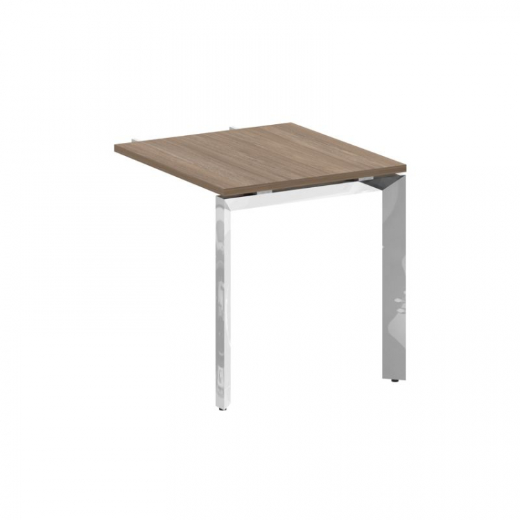 Onix Direct Lux Брифинг-приставка П-обр. м/к M-O.MP-BR-7 Дуб Аризона/Нержавеющая Сталь/Хром 780*720*