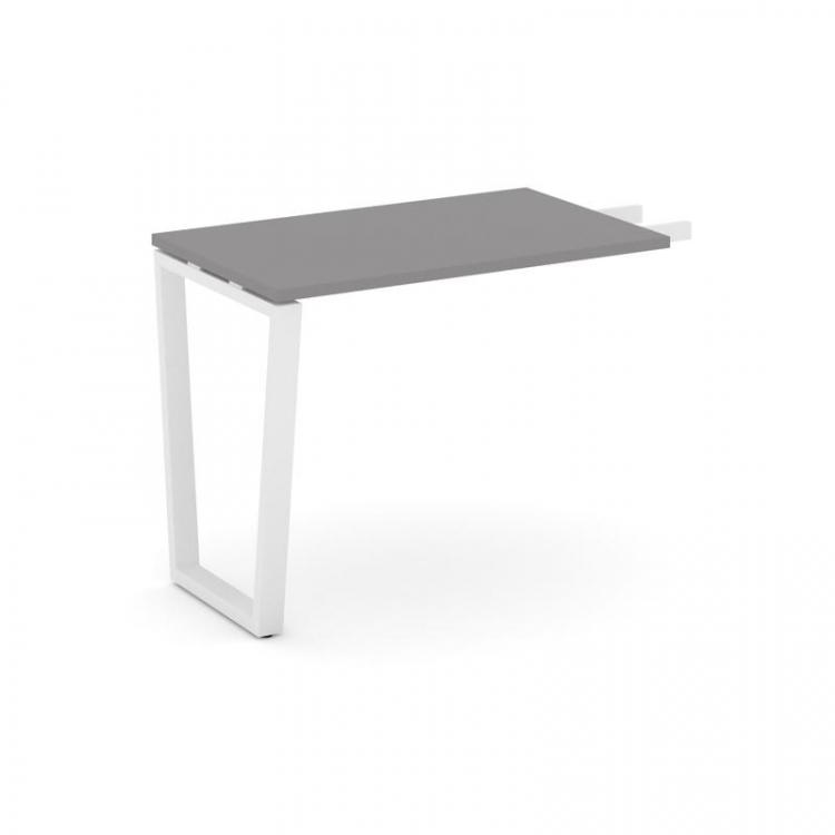 Стайл Проджект Брифинг приставка SN-6T2.BR-001 Серый Пепел/Металл Белый 580*600*750