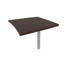 First Брифинг-приставка KB-2 Венге Цаво/Металл Серый 904*904*765