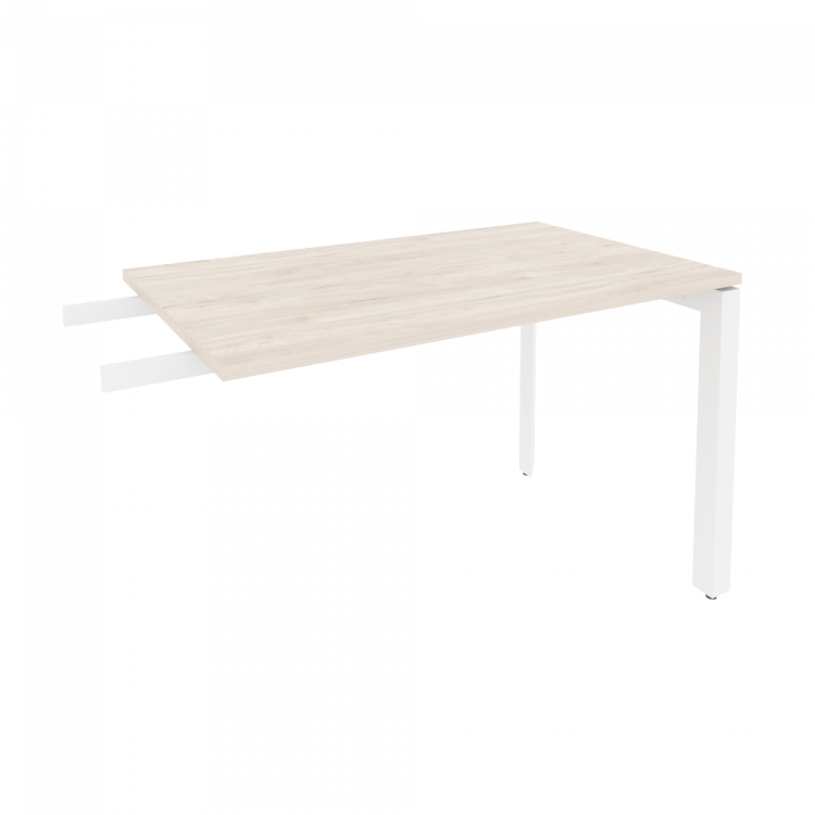 Onix Брифинг-приставка на П-образном м/к O.MP-BR-11 Денвер Светлый/Металл Белый 1180*720*750