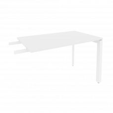 Onix Брифинг-приставка на П-образном м/к O.MP-BR-11 Белый Бриллиант/Металл Белый 1180*720*750