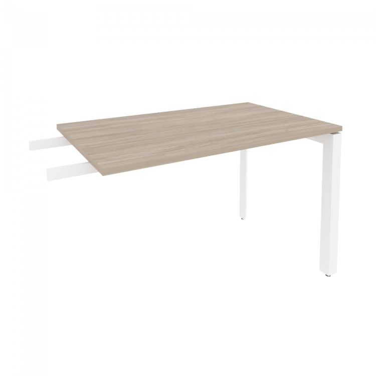 Onix Брифинг-приставка на П-образном м/к O.MP-BR-11 Дуб Аттик/Металл Белый 1180*720*750