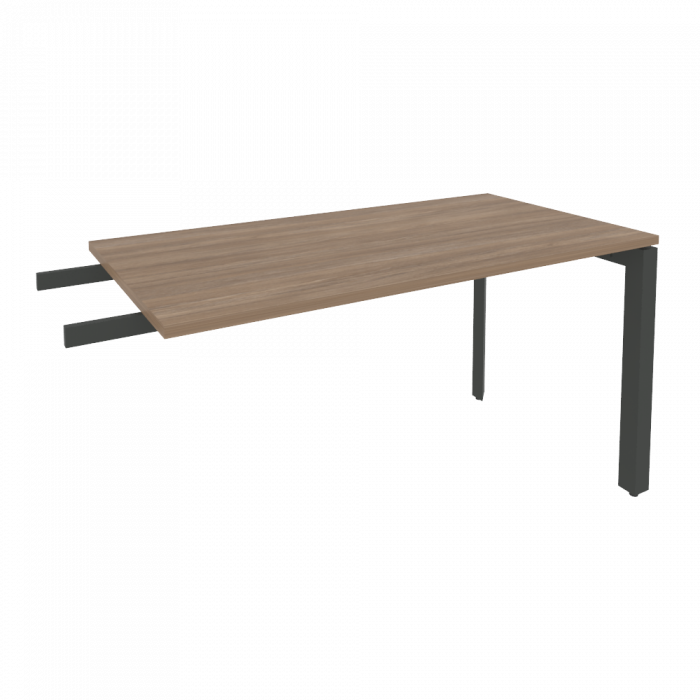 Onix Брифинг-приставка на П-образном м/к O.MP-BR-13 Дуб Аризона/Металл Антрацит 1380*720*750