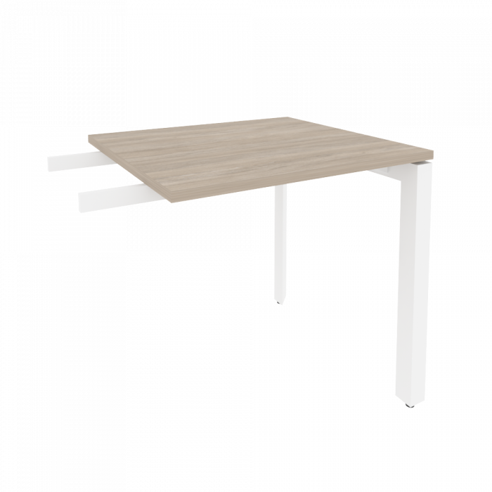 Onix Брифинг-приставка на П-образном м/к O.MP-BR-7 Дуб Аттик/Металл Белый 780*720*750