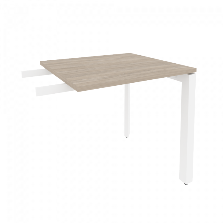 Onix Брифинг-приставка на П-образном м/к O.MP-BR-7 Дуб Аттик/Металл Белый 780*720*750