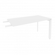 Onix Брифинг-приставка на П-образном м/к O.MP-BR-13 Белый Бриллиант/Металл Белый 1380*720*750