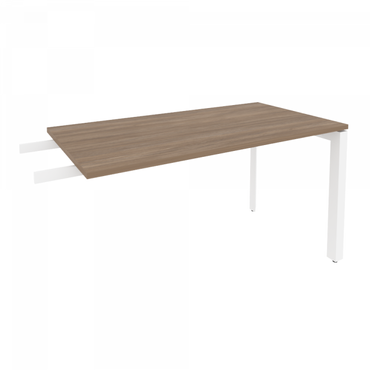 Onix Брифинг-приставка на П-образном м/к O.MP-BR-13 Дуб Аризона/Металл Белый 1380*720*750