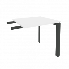 Onix Брифинг-приставка на П-образном м/к O.MP-BR-7 Белый Бриллиант/Металл Антрацит 780*720*750